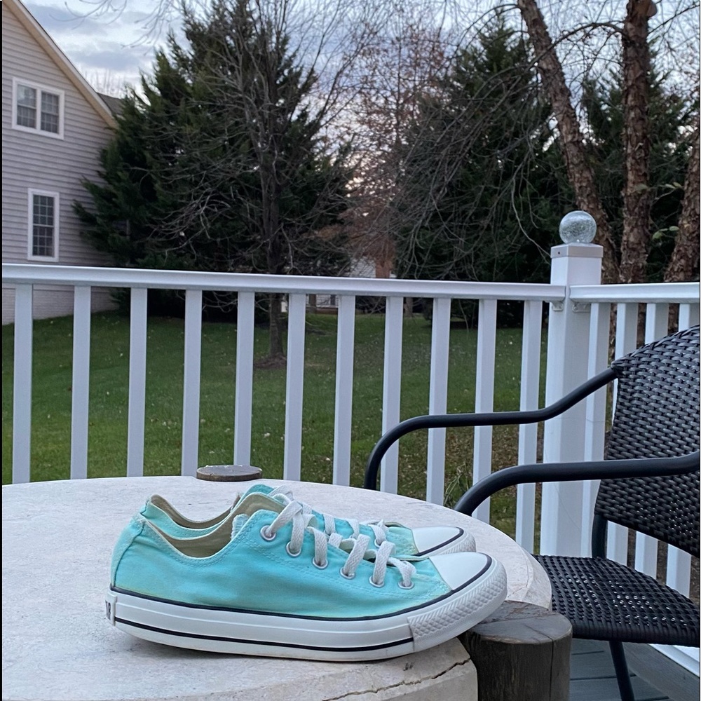 Mint green/Aqua/Sky Blue/Turquoise Low Top Converse